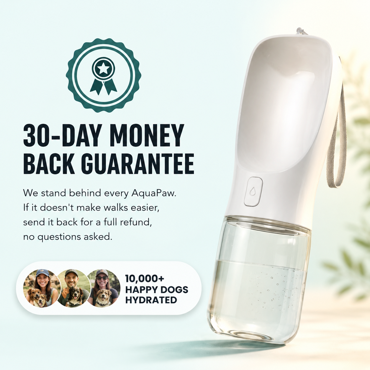 AquaPaw™ Travel Bottle